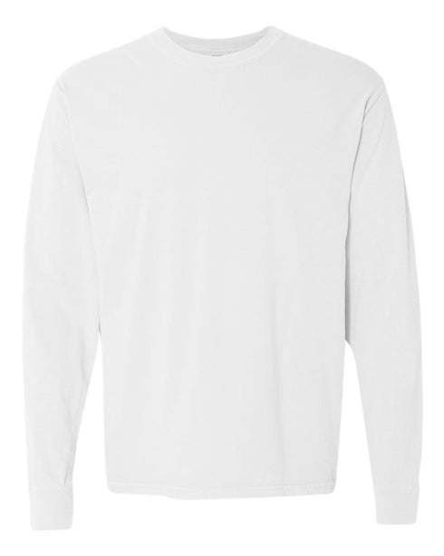 Merry Christmas Doodle Coquette Comfort Colors Heavyweight Long Sleeve T-Shirt