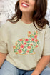 Bohemian Blooms Bunny Combed Cotton T-Shirt
