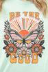 Butterfly Be The Good Combed Cotton T-Shirt