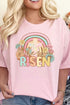 Cheetah Cross He Is Risen Combed Cotton T-Shirt