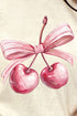Cherry Bows Combed Cotton T-Shirt