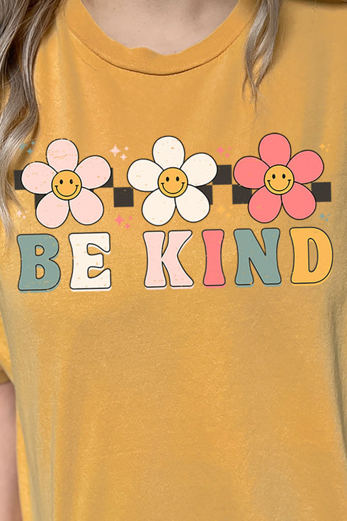 Daisy Be Kind Combed Cotton T-Shirt