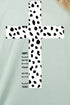 Dalmatian Cross He Is Risen Combed Cotton T-Shirt