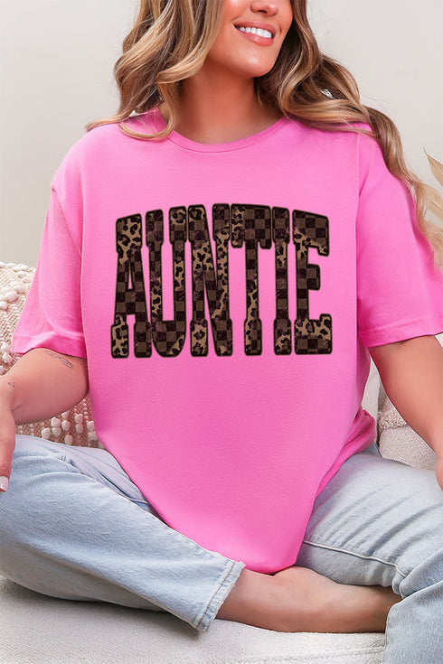 Leopard Luxe Auntie Softstyle Adult T-Shirt