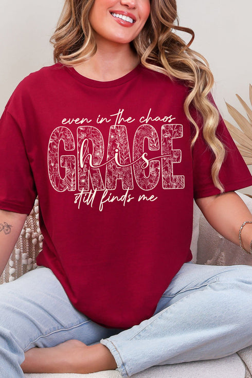 White Grace In Bloom Softstyle Adult T-Shirt