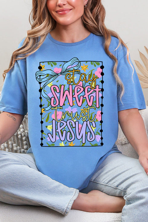 Stay Sweet Trust Jesus Softstyle Adult T-Shirt