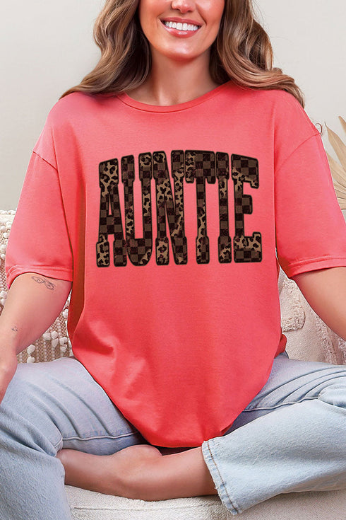 Leopard Luxe Auntie Softstyle Adult T-Shirt