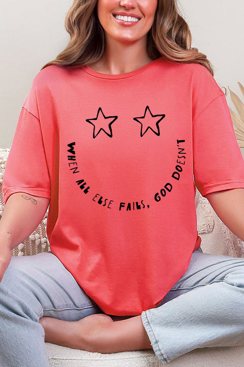 Star Eyes God Never Fails Softstyle Adult T-Shirt