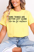 Better Left Alone Softstyle Adult T-Shirt