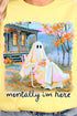 Ghost Mentally I'm Here Softstyle Adult T-Shirt
