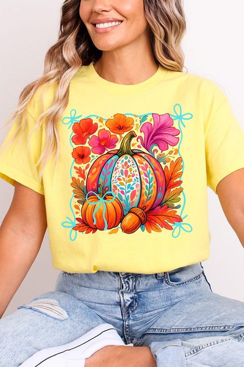 Pumpkins And Petals Softstyle Adult T-Shirt