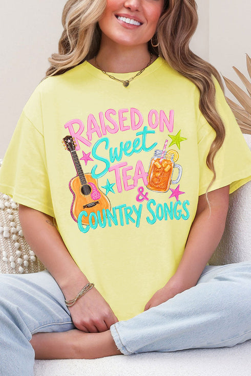 Sweet Tea And Country Music Softstyle Adult T-Shirt
