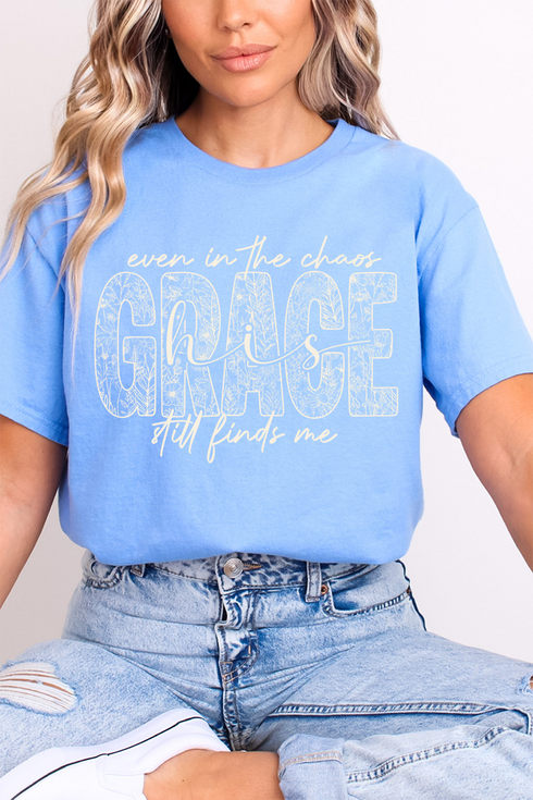 White Grace In Bloom Softstyle Adult T-Shirt
