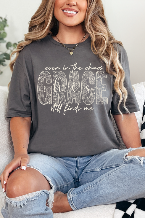 White Grace In Bloom Softstyle Adult T-Shirt