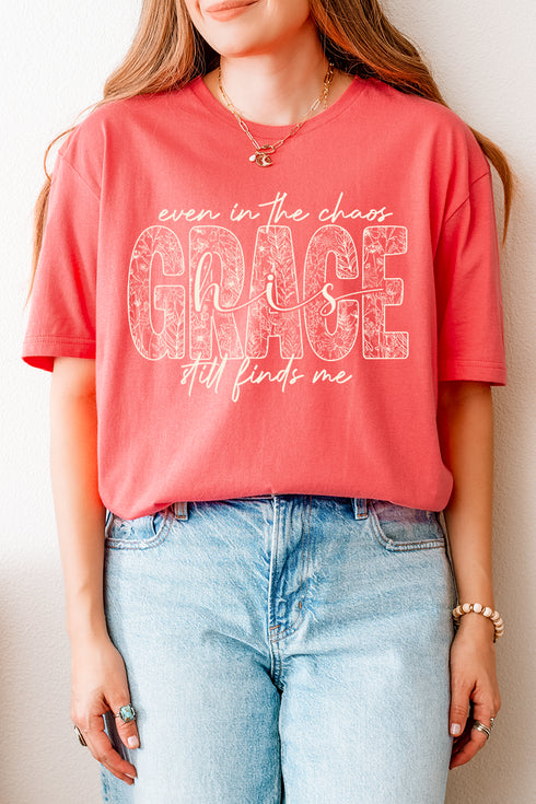 White Grace In Bloom Softstyle Adult T-Shirt