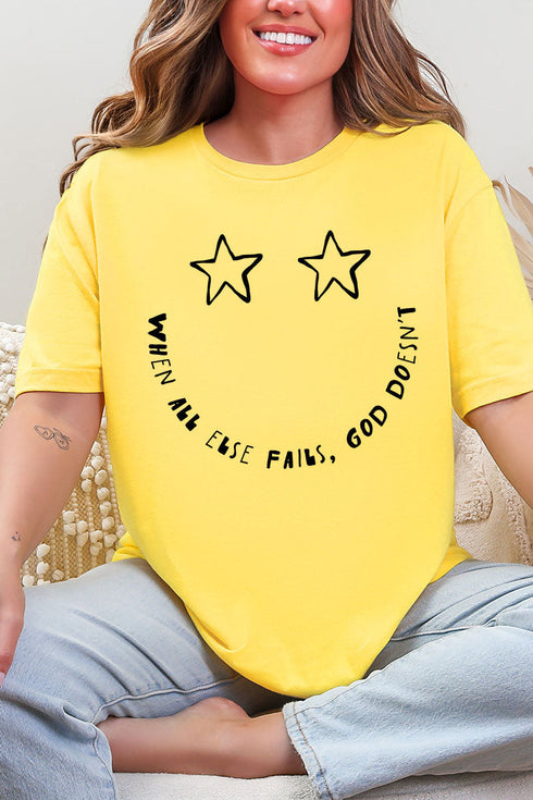 Star Eyes God Never Fails Softstyle Adult T-Shirt