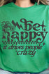Black Be Happy Softstyle Adult T-Shirt