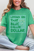 Striped Blue Collar Dollar Blue And Green Softstyle Adult T-Shirt