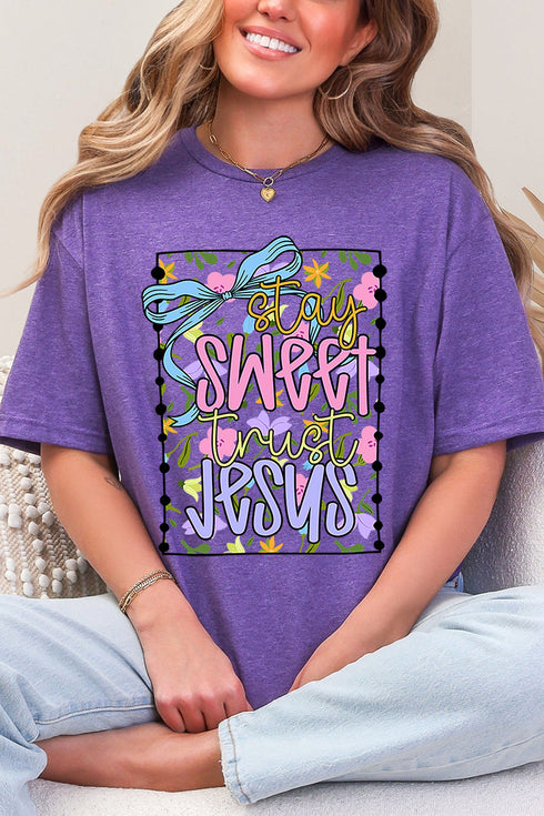 Stay Sweet Trust Jesus Softstyle Adult T-Shirt