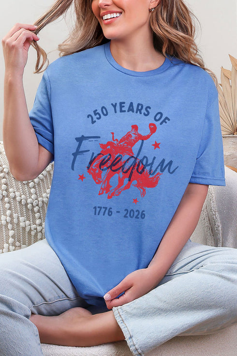Cowboy 250 Years Of Freedom Softstyle Adult T-Shirt