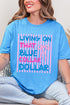 Striped Blue Collar Dollar Pink And Blue Softstyle Adult T-Shirt