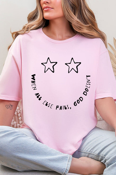Star Eyes God Never Fails Softstyle Adult T-Shirt