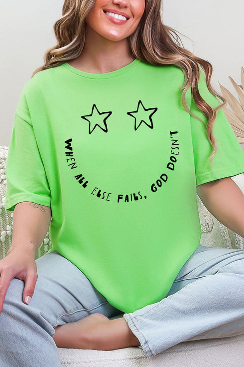 Star Eyes God Never Fails Softstyle Adult T-Shirt