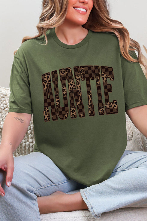 Leopard Luxe Auntie Softstyle Adult T-Shirt