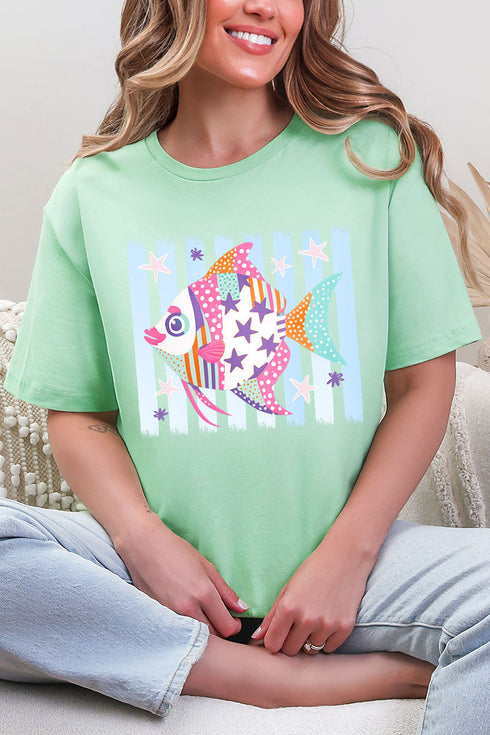 Candy Coast Angelfish Softstyle Adult T-Shirt