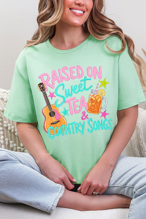 Sweet Tea And Country Music Softstyle Adult T-Shirt