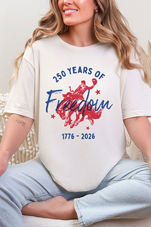 Cowboy 250 Years Of Freedom Softstyle Adult T-Shirt