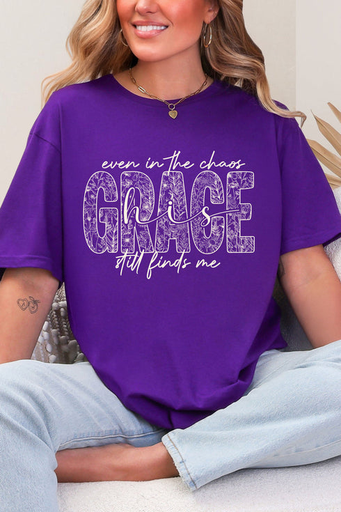White Grace In Bloom Softstyle Adult T-Shirt