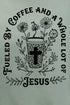 Black Coffee And A Whole Lotta Jesus Softstyle Adult T-Shirt