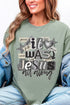 Monochromatic Jesus All Along Softstyle Adult T-Shirt