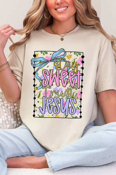 Stay Sweet Trust Jesus Softstyle Adult T-Shirt
