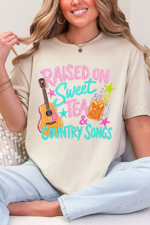 Sweet Tea And Country Music Softstyle Adult T-Shirt