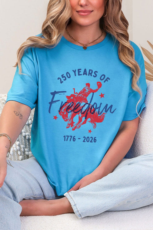 Cowboy 250 Years Of Freedom Softstyle Adult T-Shirt