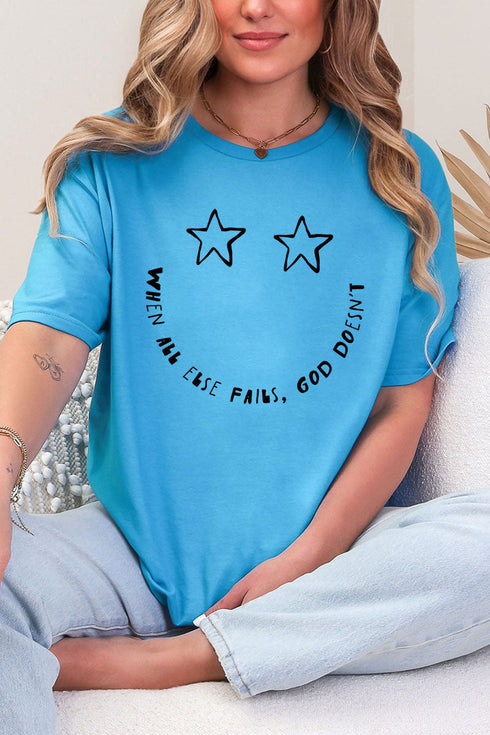 Star Eyes God Never Fails Softstyle Adult T-Shirt