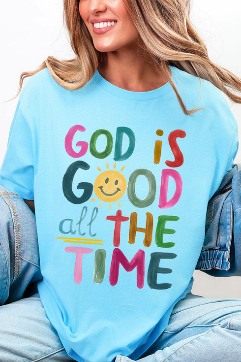 Colorful God Is Good God Softstyle Adult T-Shirt