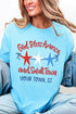 Personalized God Bless America And Small Town Softstyle Adult T-Shirt