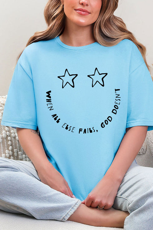 Star Eyes God Never Fails Softstyle Adult T-Shirt