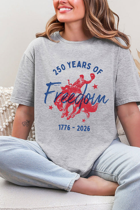 Cowboy 250 Years Of Freedom Softstyle Adult T-Shirt