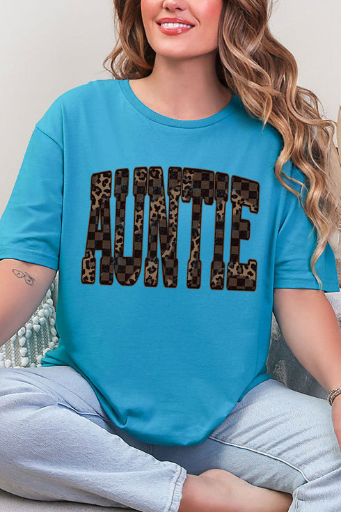 Leopard Luxe Auntie Softstyle Adult T-Shirt