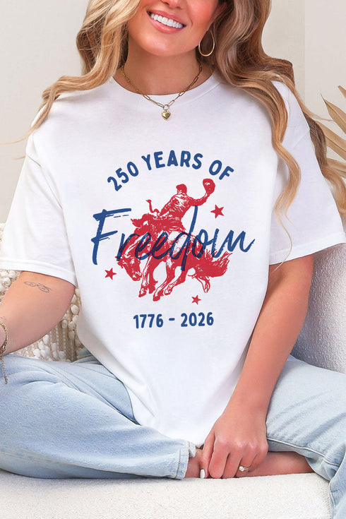 Cowboy 250 Years Of Freedom Softstyle Adult T-Shirt
