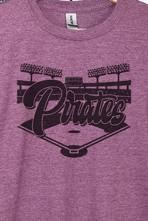 Baseball Diamond Pirates Softstyle Adult T-Shirt