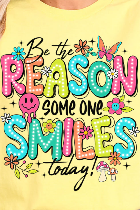 Be The Reason Someone Smiles Softstyle Adult T-Shirt