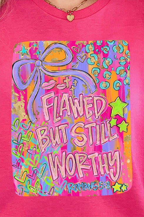 Brushed Flawed But Still Worthy Softstyle Adult T-Shirt