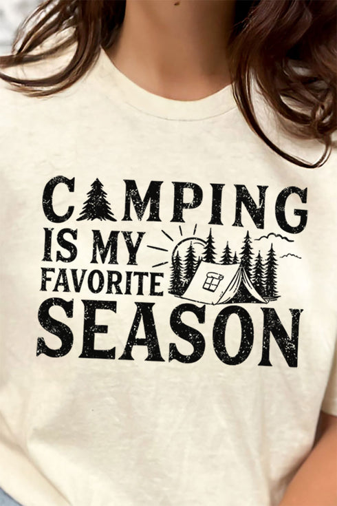 Camping Is My Favorite Season Softstyle Adult T-Shirt