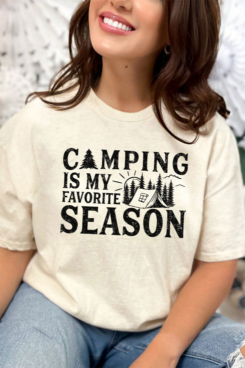 Camping Is My Favorite Season Softstyle Adult T-Shirt