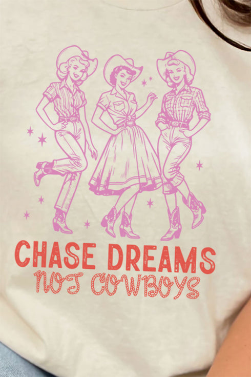 Chase Dreams Not Cowboys Softstyle Adult T-Shirt